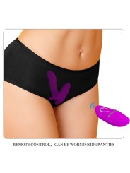PRETTY LOVE MASAJEADOR VIBRADOR 12 VIBRACIONES CONTROL REMOTO MORADO