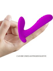 PRETTY LOVE MASAJEADOR VIBRADOR 12 VIBRACIONES CONTROL REMOTO MORADO