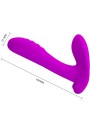 PRETTY LOVE MASAJEADOR VIBRADOR 12 VIBRACIONES CONTROL REMOTO MORADO
