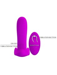 PRETTY LOVE MASAJEADOR VIBRADOR 12 VIBRACIONES CONTROL REMOTO MORADO