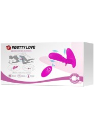 PRETTY LOVE MASAJEADOR VIBRADOR 12 VIBRACIONES CONTROL REMOTO MORADO