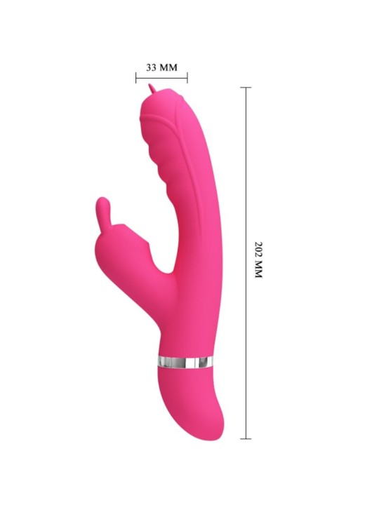 PRETTY LOVE PHOENIX VIBRADOR RABBIT MULTIFUNCION ROSA