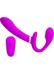 PRETTY LOVE THUNDERBIRD VIBRADOR DOBLE STRAP ON CONTROL REMOTO MORADO