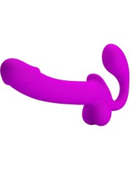 PRETTY LOVE KELPIE ESTIMULADOR STRAP ON DOBLE MORADO