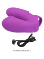 PRETTY LOVE ATHENA VIBRADOR DE DEDO CON ESTIMULADOR CLITORIS MORADO
