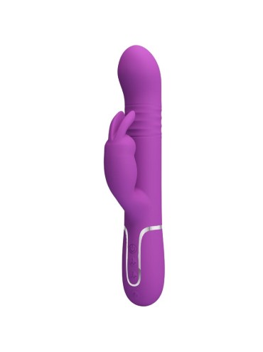 PRETTY LOVE COALE VIBRADOR RABBIT MULTIFUNCION 4 EN 1 MORADO