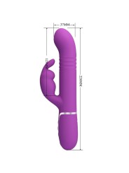PRETTY LOVE COALE VIBRADOR RABBIT MULTIFUNCION 4 EN 1 MORADO
