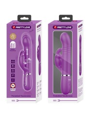 PRETTY LOVE COALE VIBRADOR RABBIT MULTIFUNCION 4 EN 1 MORADO
