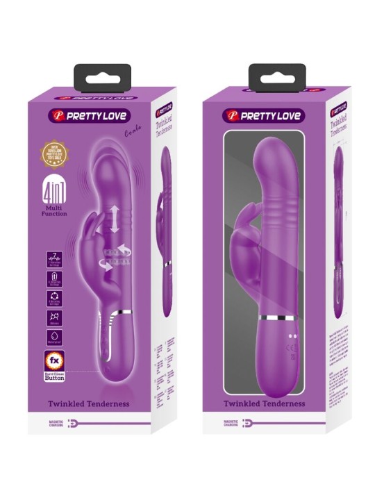 PRETTY LOVE COALE VIBRADOR RABBIT MULTIFUNCION 4 EN 1 MORADO PRETTY LOVE COALE VIBRADOR RABBIT MULTIFUNCION 4 EN 1 MORADO