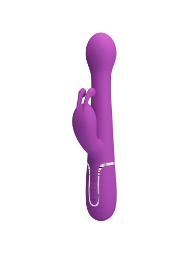 PRETTY LOVE DEJON VIBRADOR RABBIT MULTIFUNCION 3 EN 1 MORADO