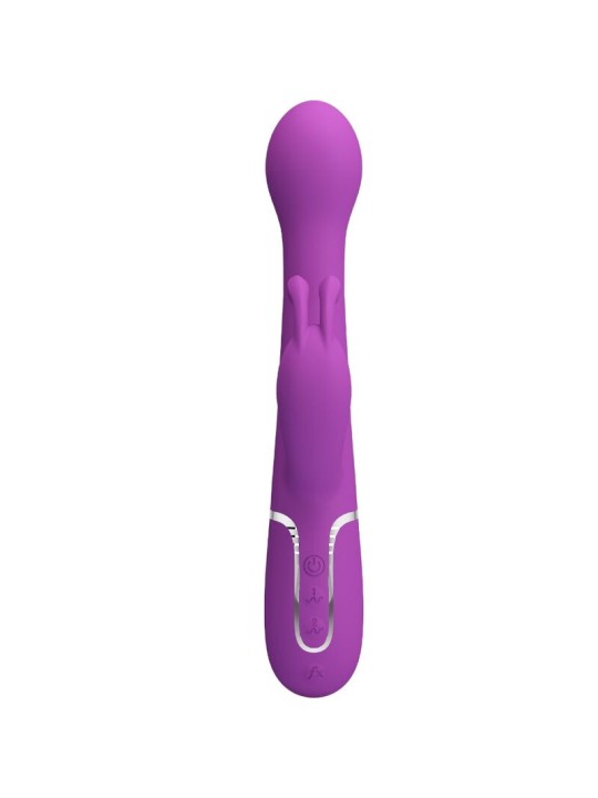 PRETTY LOVE DEJON VIBRADOR RABBIT MULTIFUNCION 3 EN 1 MORADO
