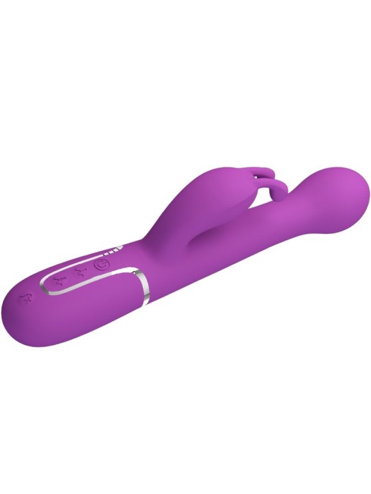 PRETTY LOVE DEJON VIBRADOR RABBIT MULTIFUNCION 3 EN 1 MORADO