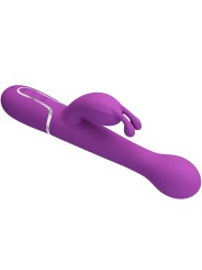 PRETTY LOVE DEJON VIBRADOR RABBIT MULTIFUNCION 3 EN 1 MORADO