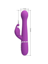 PRETTY LOVE DEJON VIBRADOR RABBIT MULTIFUNCION 3 EN 1 MORADO