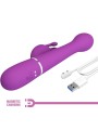 PRETTY LOVE DEJON VIBRADOR RABBIT MULTIFUNCION 3 EN 1 MORADO