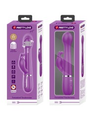 PRETTY LOVE DEJON VIBRADOR RABBIT MULTIFUNCION 3 EN 1 MORADO