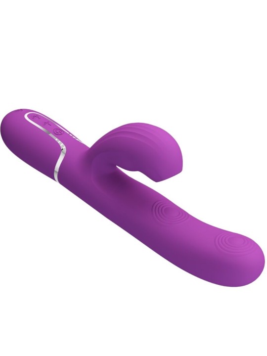PRETTY LOVE PERLITA VIBRADOR RABBIT MULTIFUNCION 3 EN 1 MORADO