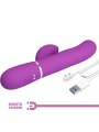 PRETTY LOVE PERLITA VIBRADOR RABBIT MULTIFUNCION 3 EN 1 MORADO