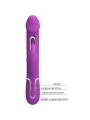 PRETTY LOVE KAMPAS VIBRADOR RABBIT MULTIFUNCION 3 EN 1 MORADO