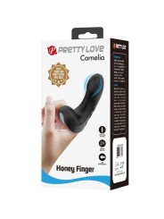 PRETTY LOVE CAMELIA VIBRADOR DE DEDO 7 VIBRACIONES NEGRO