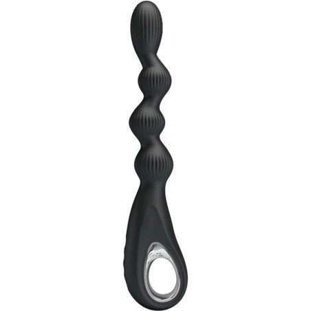 PRETTY LOVE FEDERER VIBRADOR ANAL 12 VIBRACIONES NEGRO