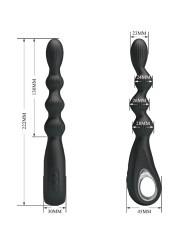 PRETTY LOVE FEDERER VIBRADOR ANAL 12 VIBRACIONES NEGRO