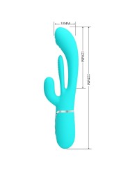 PRETTY LOVE SHANIA TRIPLE VIBRADOR RABBIT MULTIFUNCION 3 EN 1