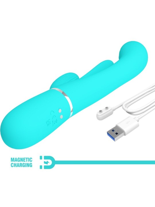 PRETTY LOVE SHANIA TRIPLE VIBRADOR RABBIT MULTIFUNCION 3 EN 1 PRETTY LOVE SHANIA TRIPLE VIBRADOR RABBIT MULTIFUNCION 3 EN 1
