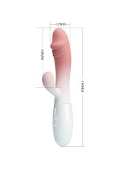 PRETTY LOVE SNAPPY VIBRADOR RABBIT 3O VIBRACIONES ROSA
