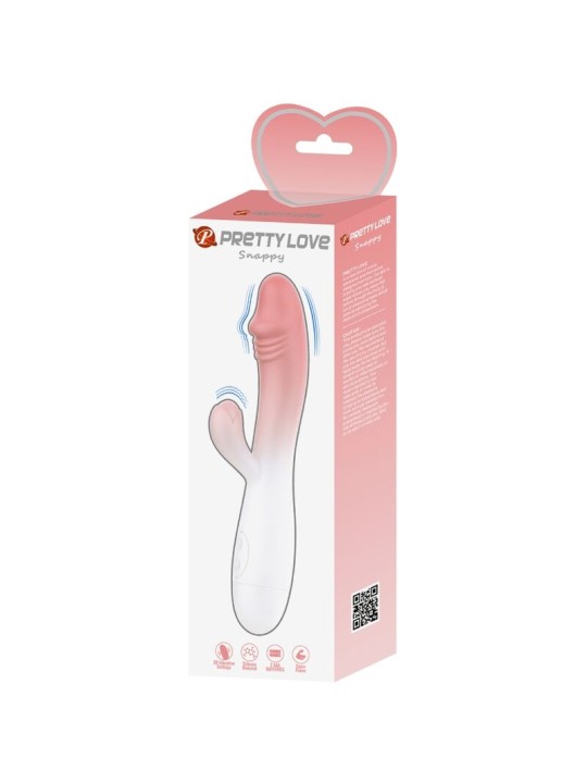 PRETTY LOVE SNAPPY VIBRADOR RABBIT 3O VIBRACIONES ROSA
