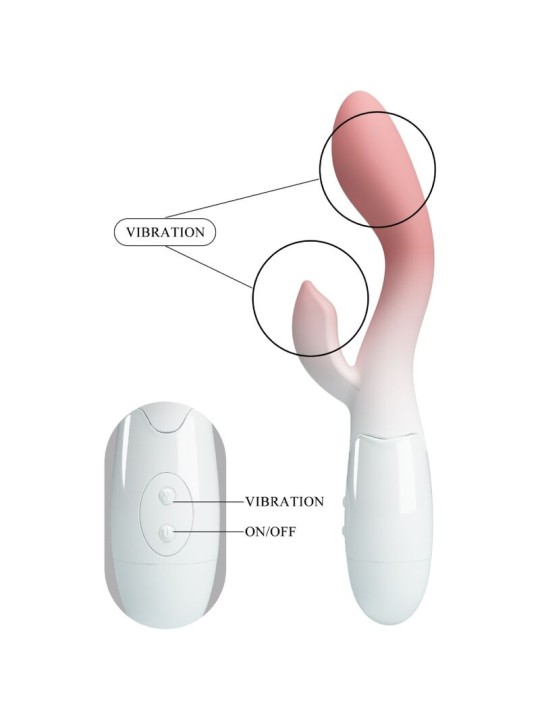 PRETTY LOVE BRIGHTY VIBRADOR PUNTO G ESTIMULADOR CLITORIS 30 VIBRACIONES ROSA