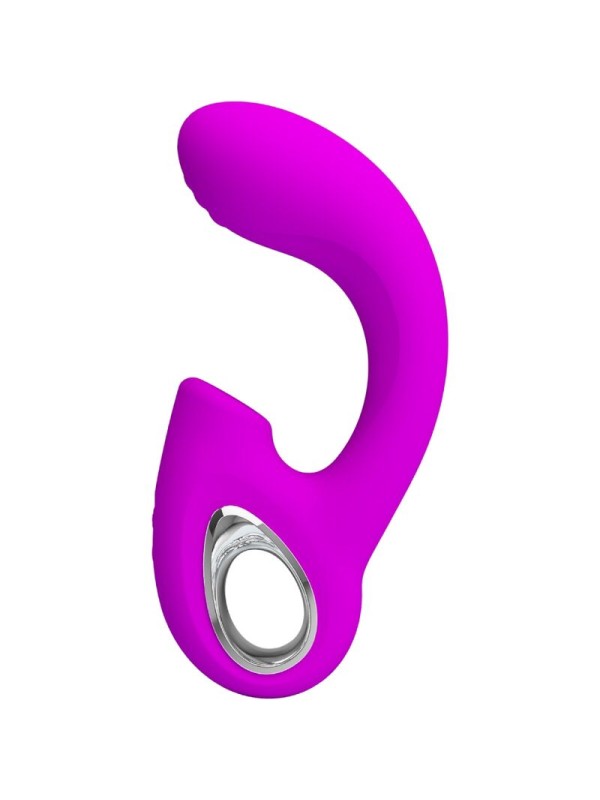 PRETTY LOVE SIBEL VIBRADOR PUNTO G ESTIMULADOR CLITORIS 10 VIBRACIONES MORADO