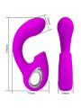 PRETTY LOVE SIBEL VIBRADOR PUNTO G ESTIMULADOR CLITORIS 10 VIBRACIONES MORADO