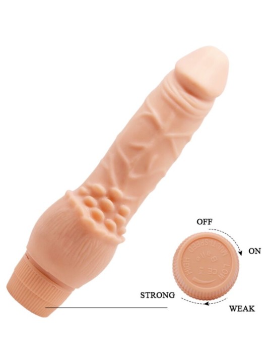 BAILE BARBARA VIBRADOR REALISTICO 195 CM NATURAL