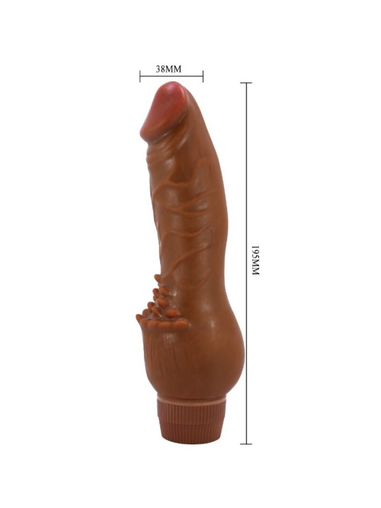 BAILE BARBARA VIBRADOR REALISTICO 195 CM MULATO