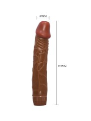 BAILE BOB VIBRADOR REALISTICO 225 CM MULATO