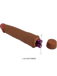 BAILE DWARF VIBRADOR REALISTICO 21 CM MULATO