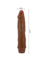 BAILE DWARF VIBRADOR REALISTICO 21 CM MULATO