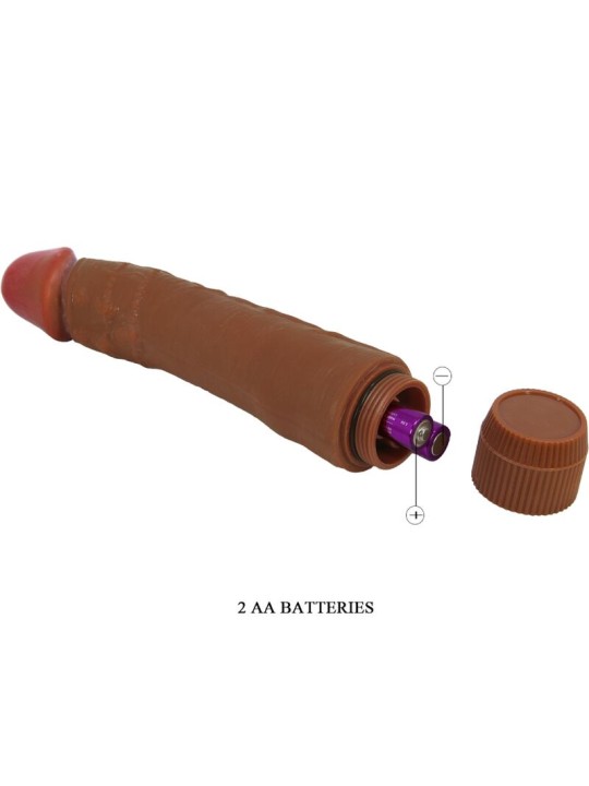 BAILE DYBBUK VIBRADOR REALISTICO 24 CM MULATO