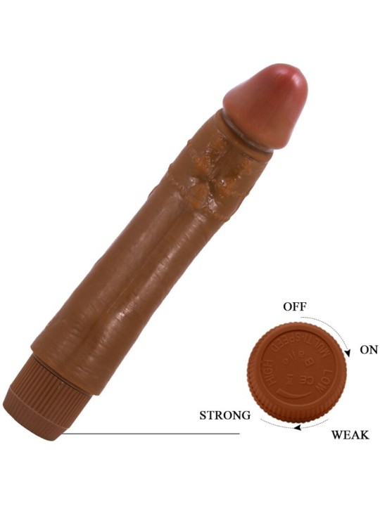 BAILE DYBBUK VIBRADOR REALISTICO 24 CM MULATO