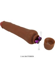 BAILE DRYAD VIBRADOR REALISTICO 25 CM MULATO
