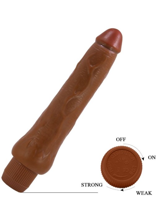 BAILE DRYAD VIBRADOR REALISTICO 25 CM MULATO