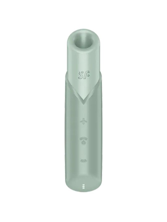 SATISFYER NAUGHTY KISS ESTIMULADOR CLITORIS POR ONDAS VERDE AGUA