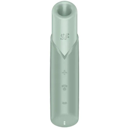 SATISFYER NAUGHTY KISS ESTIMULADOR CLITORIS POR ONDAS VERDE AGUA