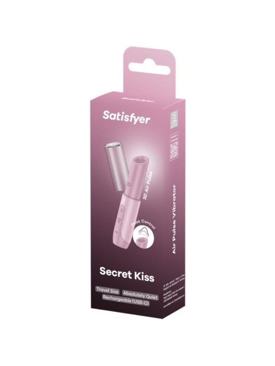 SATISFYER SECRET KISS ESTIMULADOR CLITORIS POR ONDAS ROSA