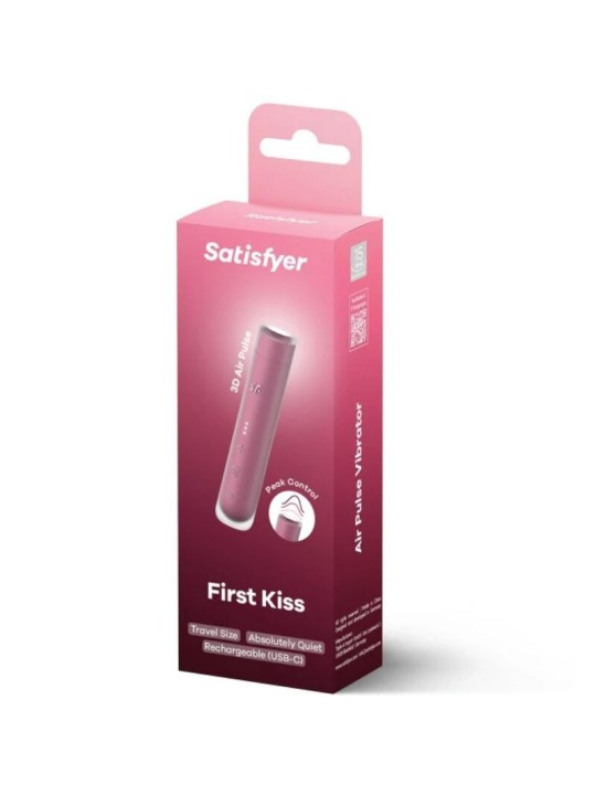 SATISFYER FIRST KISS ESTIMULADOR CLITORIS POR ONDAS GRANATE
