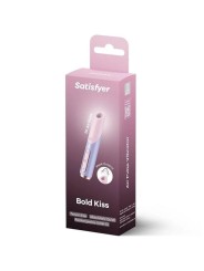 SATISFYER BOLD KISS ESTIMULADOR CLITORIS POR ONDAS ROSA VIOLETA