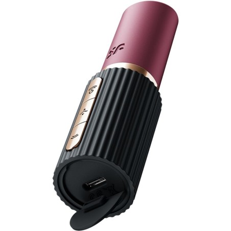 SATISFYER PRO 2 KISS ESTIMULADOR CLITORIS POR ONDAS GRANATE NEGRO