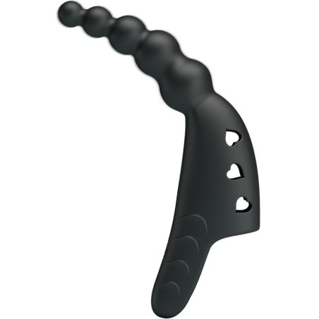 PRETTY LOVE JORDIN VIBRADOR DE DEDO 10 VIBRACIONES NEGRO