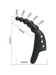 PRETTY LOVE JORDIN VIBRADOR DE DEDO 10 VIBRACIONES NEGRO